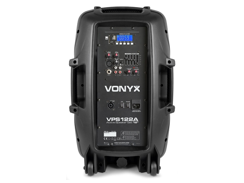 Vonyx VPS152A 15 Active PA DJ Speakers with Bluetooth & Stands